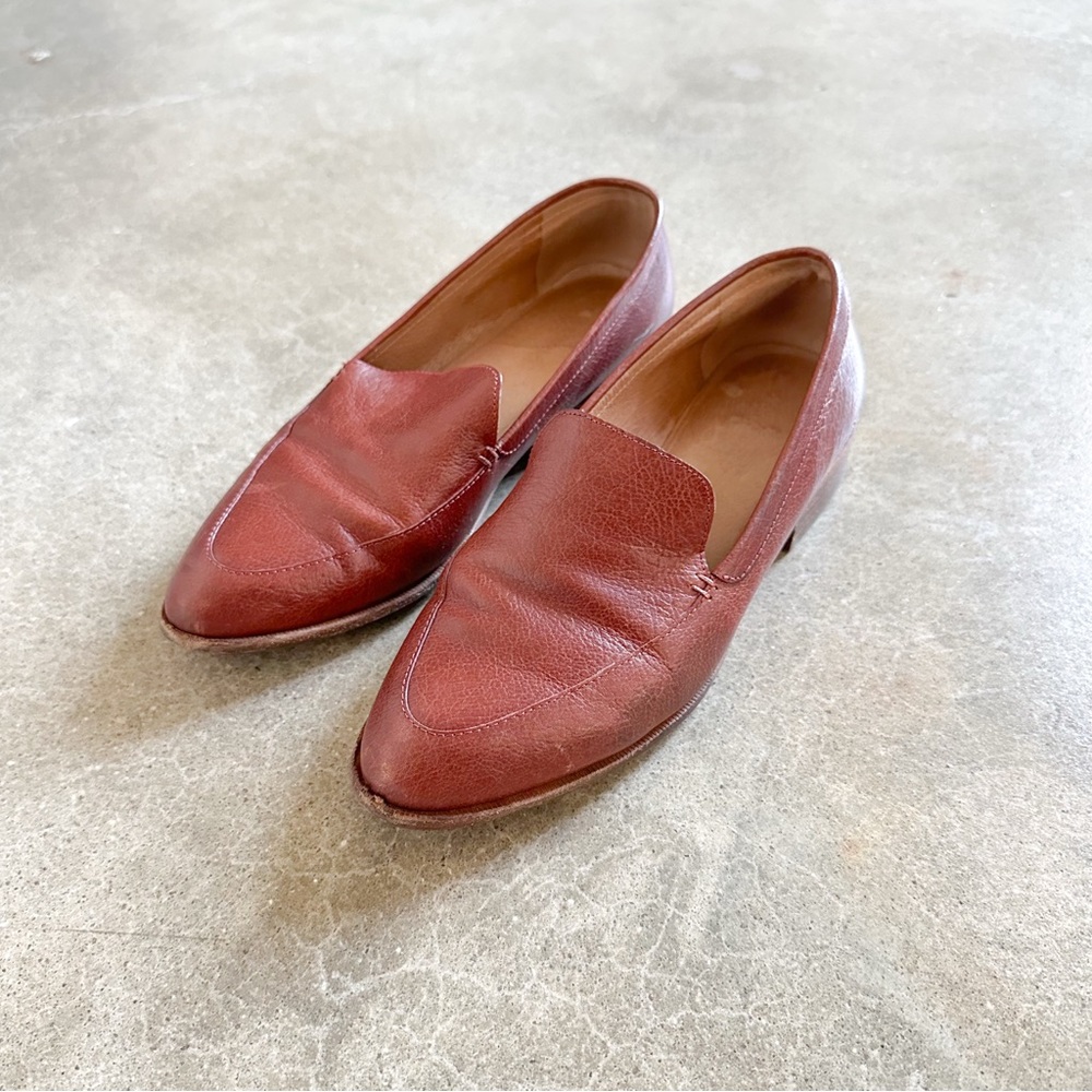 Madewell Women’s Mahogany Loafers – Size 8
